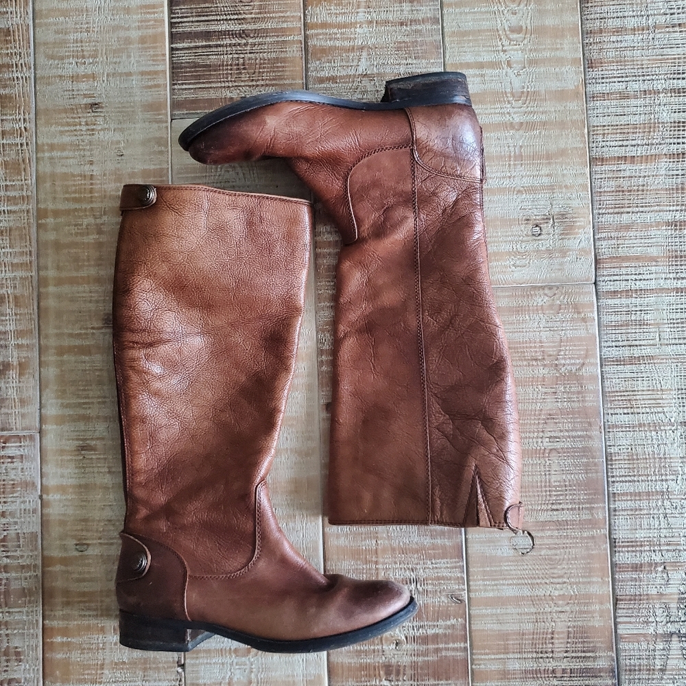 Arturo Chiang leather riding boot brown 7.5